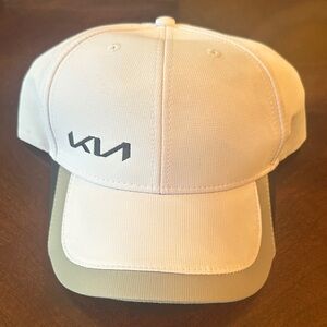 Kia White and Gray Cap